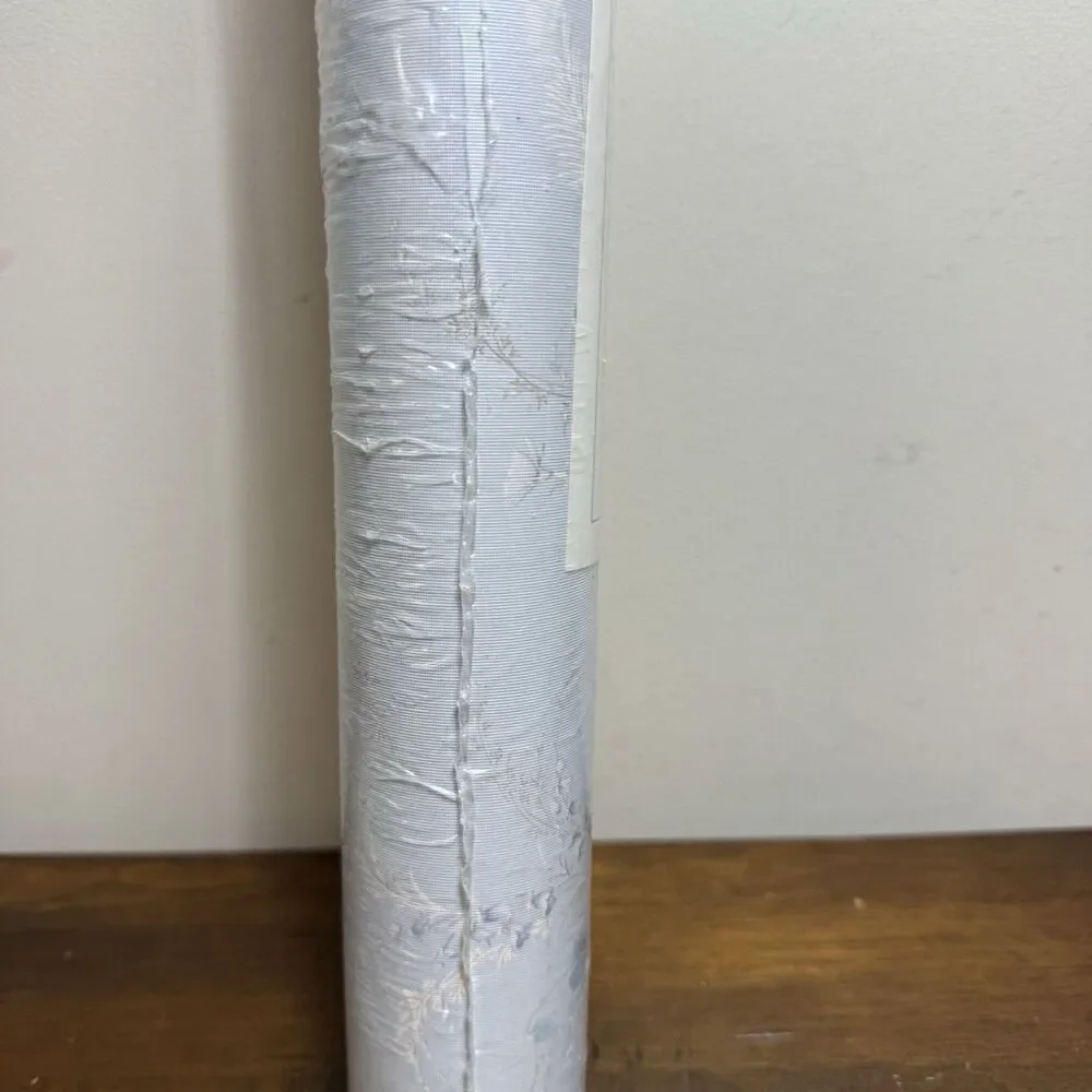 VTG Warner Wallcoverings Solid Pre-Pasted Vinyl Wallpaper Floral Pastel W 1044